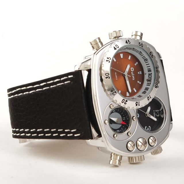 Oulm Men Watches Leather