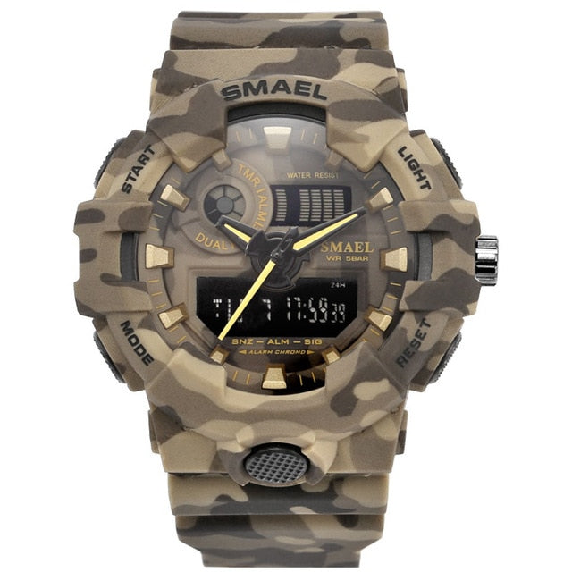 Smael New Camouflage Military Watch