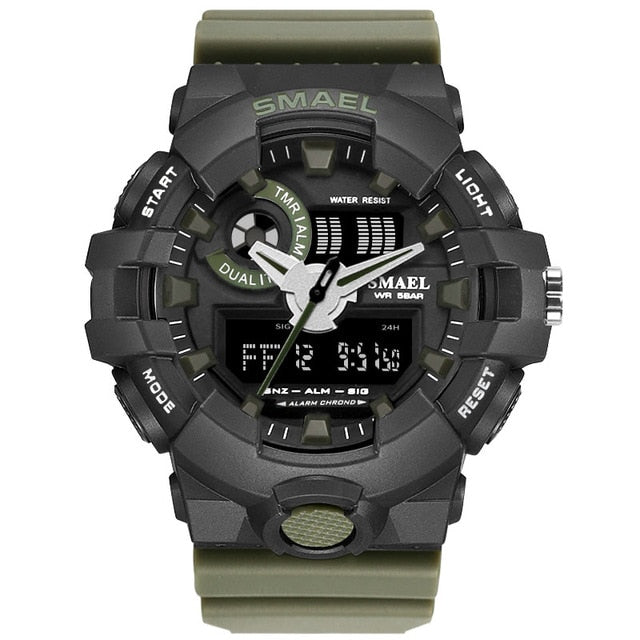 Smael Top Brand Luxury LED Digital Watch Boys Military Sport Style