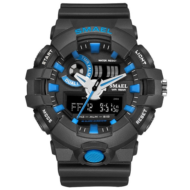 Smael Top Brand Luxury LED Digital Watch Boys Military Sport Style