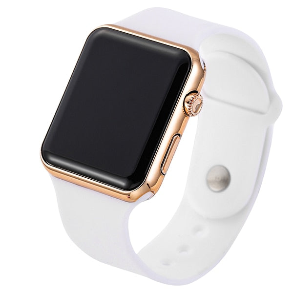 Band Digital Watch White