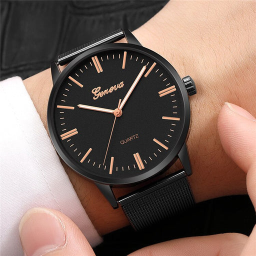Geneva Watch Stainless Steel Mens Watches