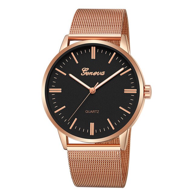 Geneva Watch Stainless Steel Mens Watches
